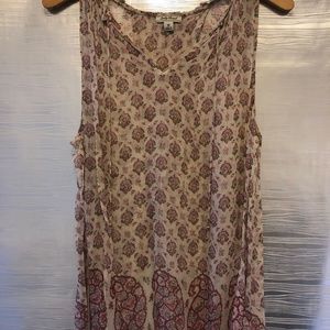 Lucky Floral Print Open Back Top